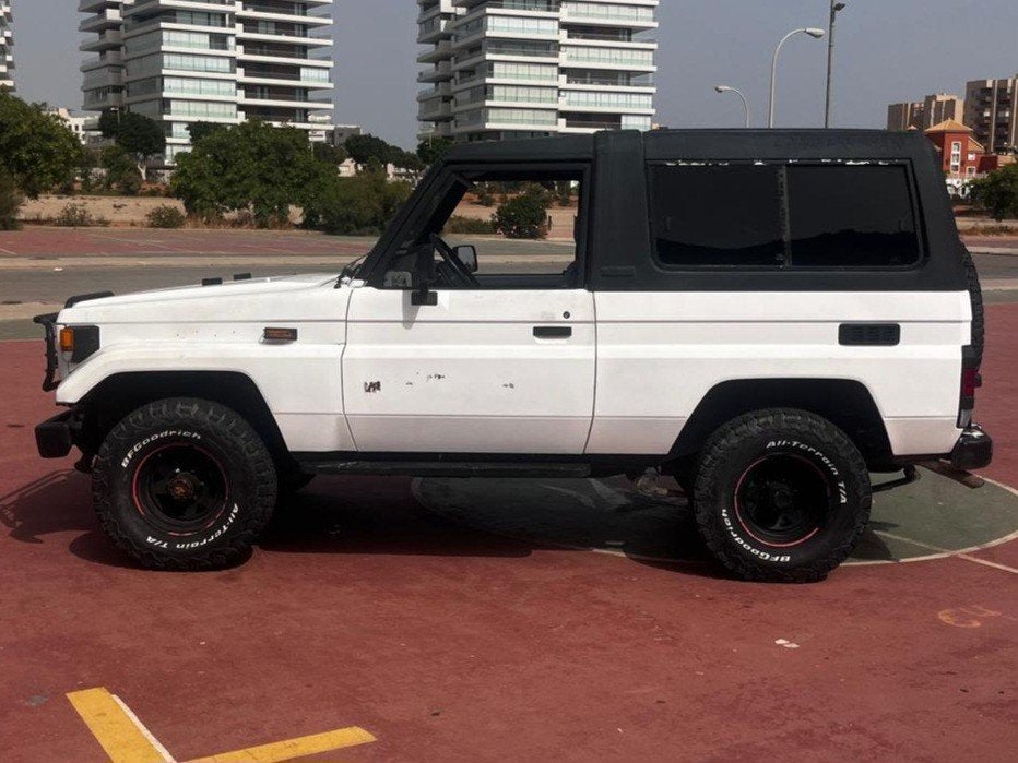 Toyota Land Cruiser, 2.5 tdi, bj 1990, roestvrij en apk OK, 2500 cc, Stof, 4 cilinders, Wit