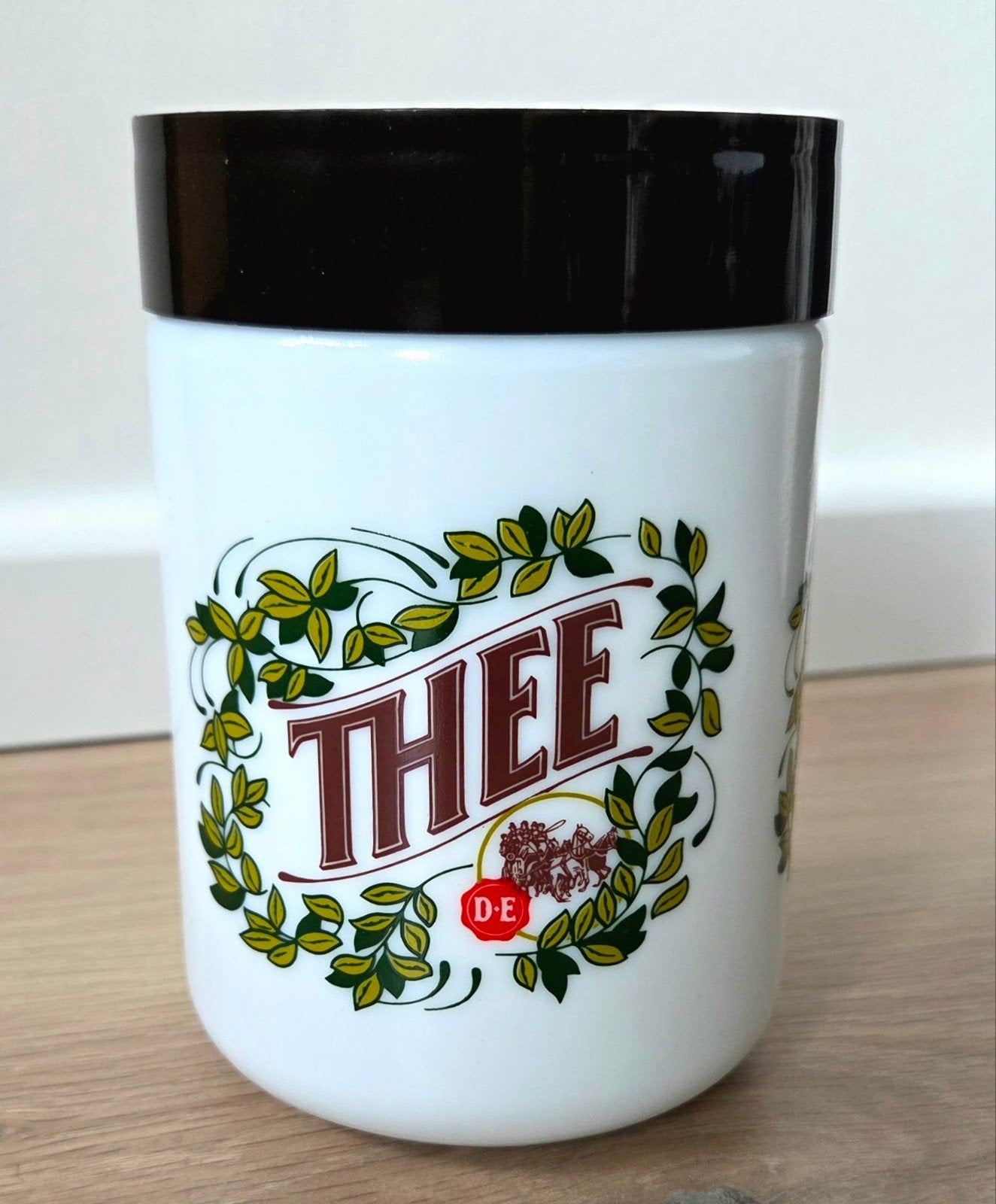 Vintage Douwe Egberts THEE voorraadpot – jaren 70 – Made in, Ophalen of Verzenden