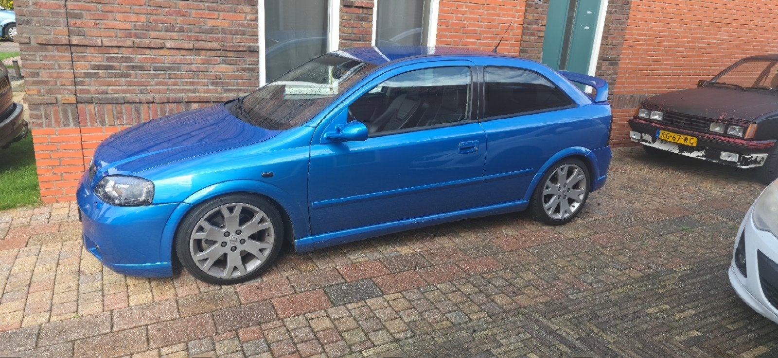 Opel Astra 2.0 Turbo 3D 2003 Blauw, Auto's, Opel, Voorwielaandrijving, 1998 cc, 1225 kg, 4 cilinders