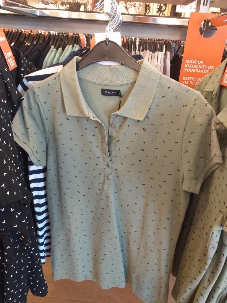 Nieuw en ongedragen khaki poloshirt, maat M., Kleding | Heren, Maat 48/50 (M), Nieuw, Ophalen of Verzenden, PESCARA