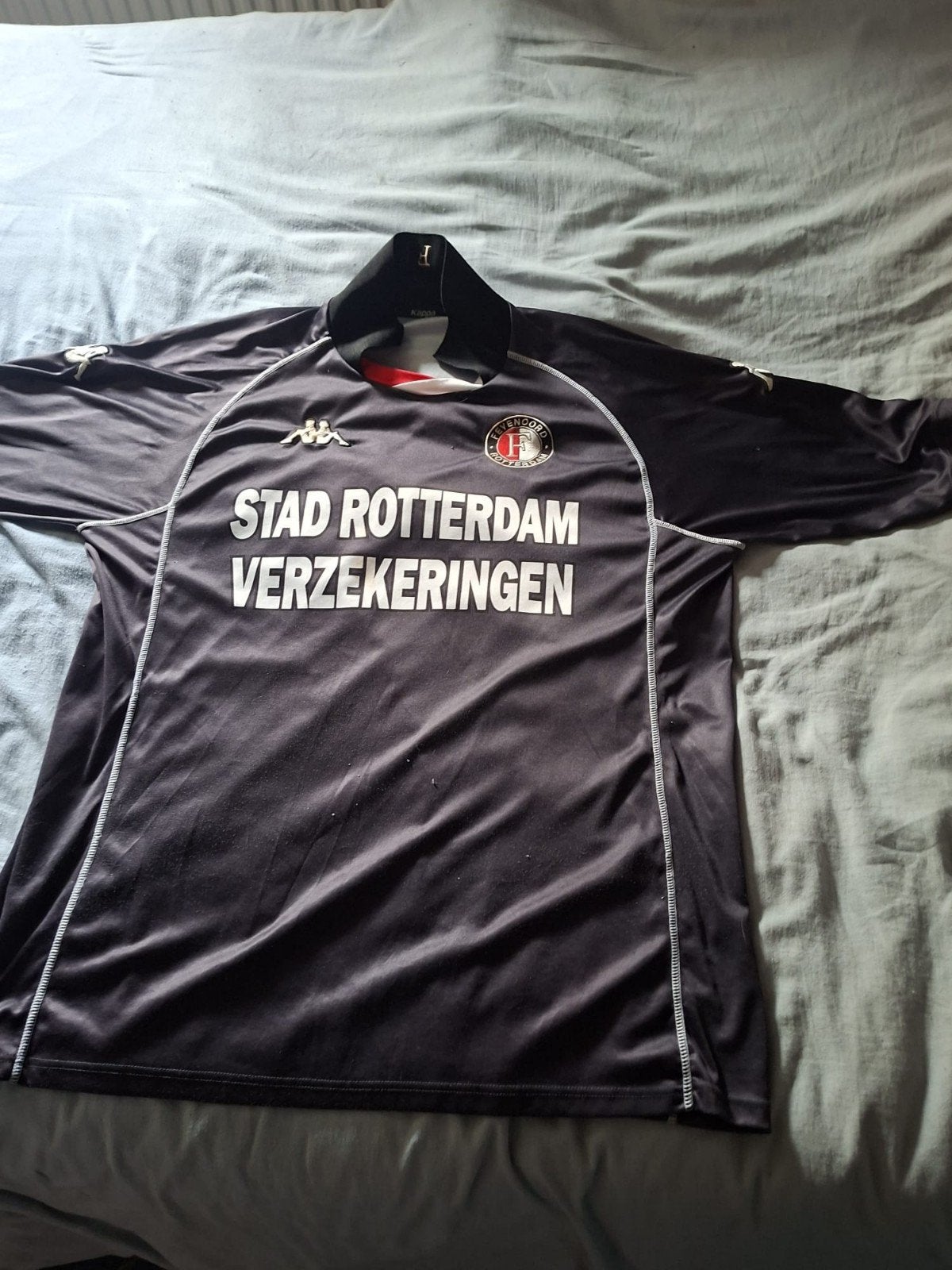Feyenoord uitshirt 2001 - 02 maat XXL, Ophalen, Zwart, Overige maten, Zo goed als nieuw