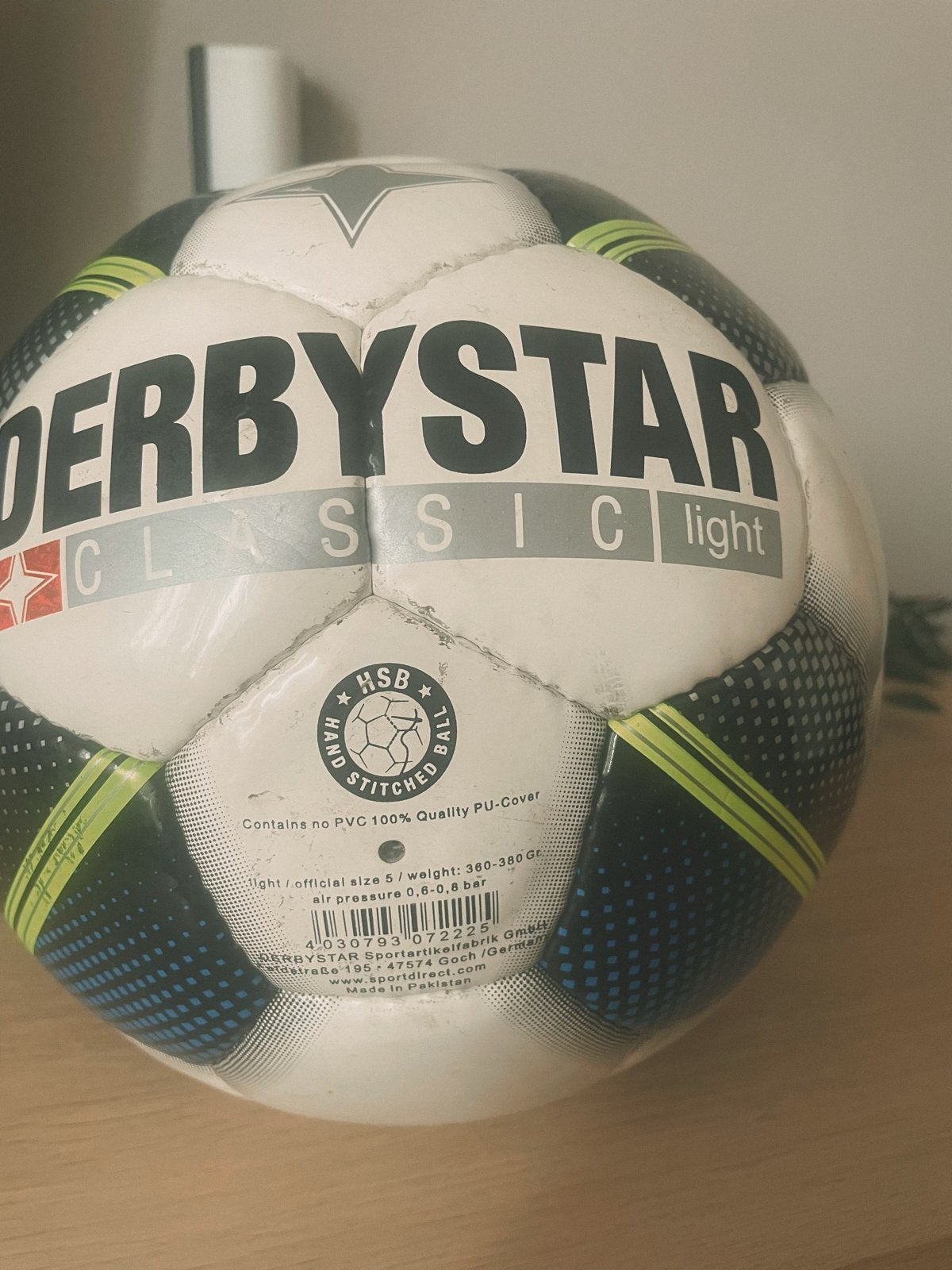 Derbystar Classic Light Voetbal - Maat 5, Verzenden, Gebruikt, Bal