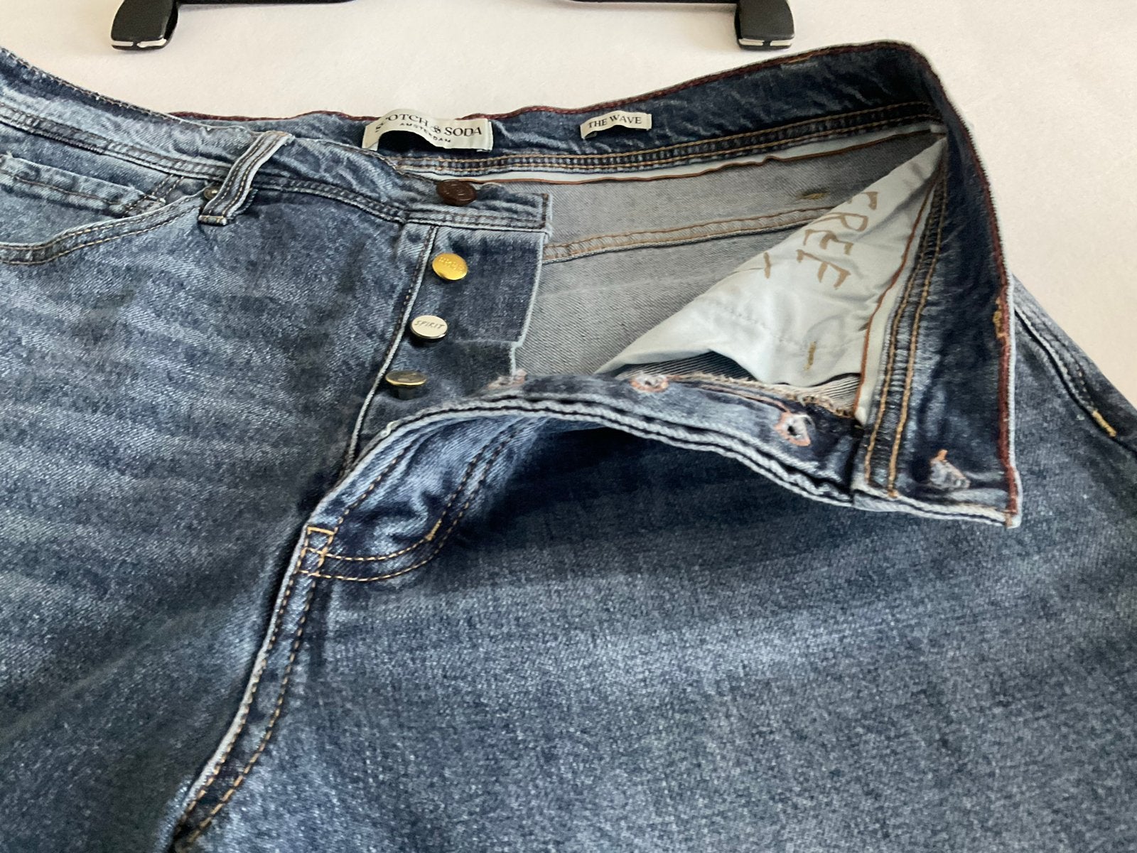 Scotch & Soda 'The Wave' wide leg jeans, Kleding | Dames, Maat 38/40 (M), Blauw, Ophalen of Verzenden, Zo goed als nieuw