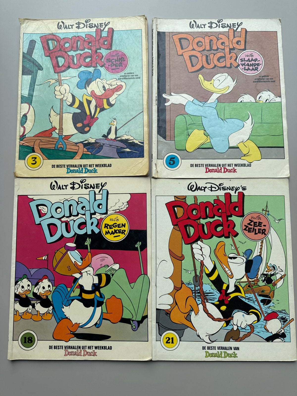 Donald Duck: De Beste Verhalen uit het Weekblad (4 stuks), Boeken, Meerdere stripboeken, Ophalen of Verzenden, Gelezen