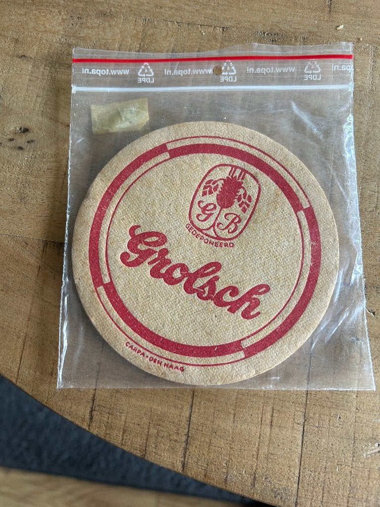 Oud Grolsch viltje, Verzamelen, Ophalen of Verzenden, Zo goed als nieuw, Viltje(s), Grolsch