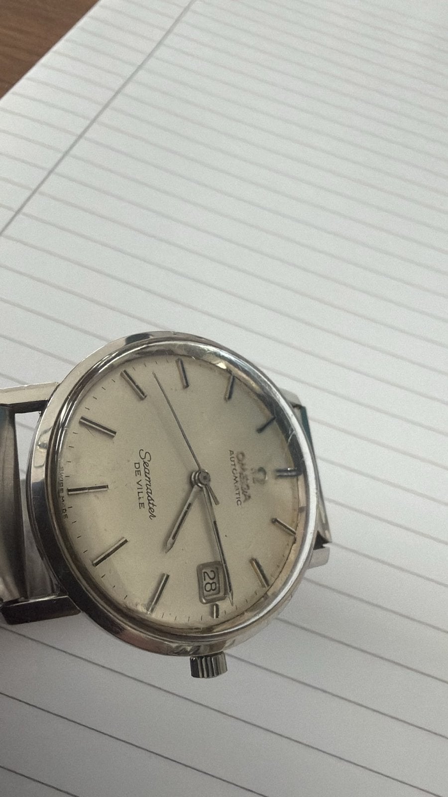Omega Seamaster De Ville Automatisch Herenhorloge, Staal, Met bandje, Polshorloge, Omega