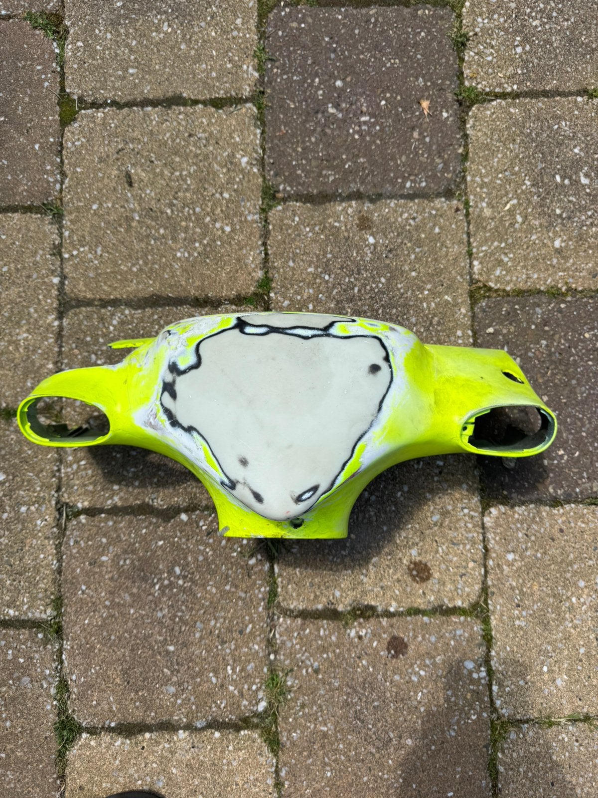 Stuurkap Piaggio Zip SP 98 - Neon Geel, Ophalen of Verzenden, Gebruikt, Kap, Piaggio