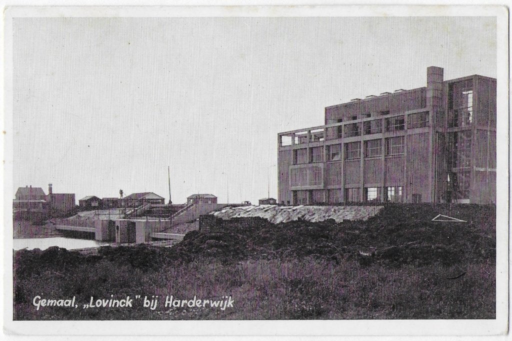 Harderwijk Gemaal Lovinck Oude Ansichtkaart ( B3214 ), Ophalen of Verzenden, 1960 tot 1980, Ongelopen, Gelderland