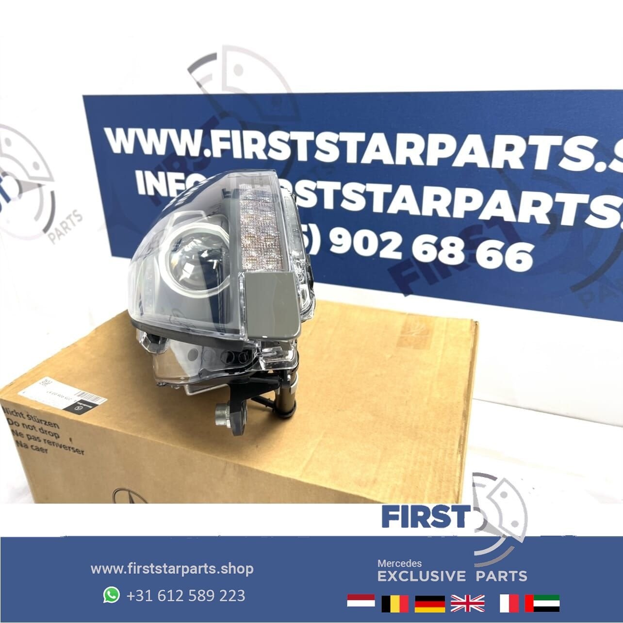 C197 R197 SLS LED KOPLAMP RECHTS Mercedes 2010- SLS 63 AMG O, Gebruikt, -, Ophalen of Verzenden, -