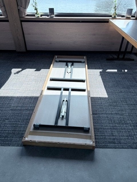 Klaptafels, Huis en Inrichting, Tafels | Eettafels, Ophalen, Overige materialen, Gebruikt, 200 cm of meer