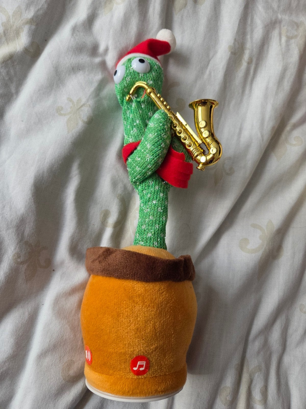 Zingende en pratende cactus met saxofoon, Ophalen of Verzenden, Jongen of Meisje