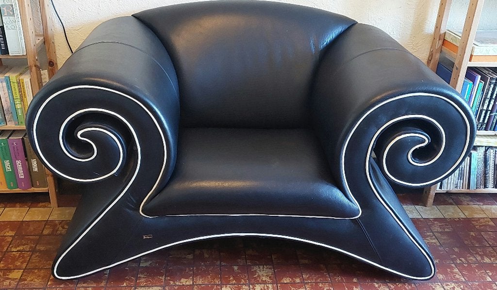 Bretz Fauteuil, Ophalen, Design, Zo goed als nieuw, Leer