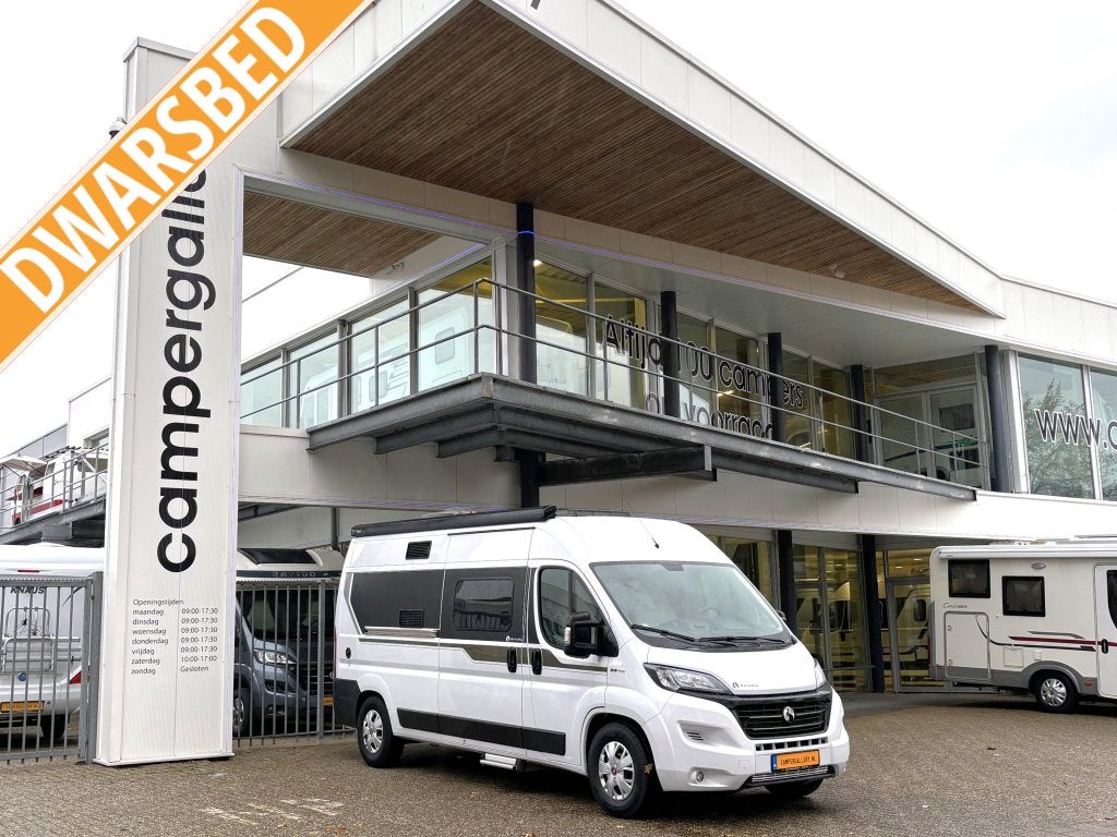 Bavaria K600 DWARSBED ACHTERUITRIJCAMERA ZONNEPANEEL, Caravans en Kamperen, Campers, Fiat, Tot en met 2, Bedrijf, Bavaria