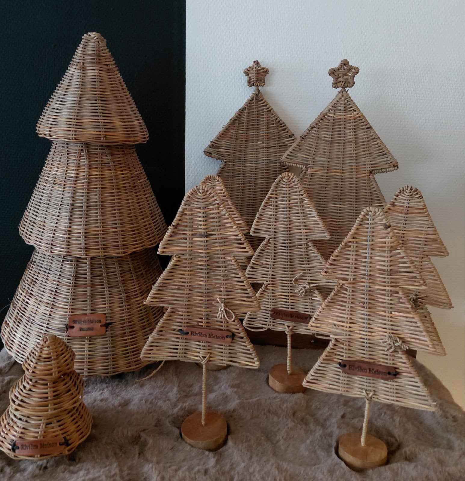 riviera maison rattan kerstbomen, Ophalen of Verzenden, Zo goed als nieuw