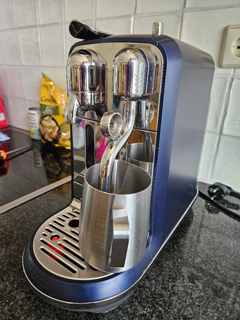 Nespresso Sage Creatista Plus blauw, Ophalen of Verzenden, Overige materialen, Overige merken, Overige typen