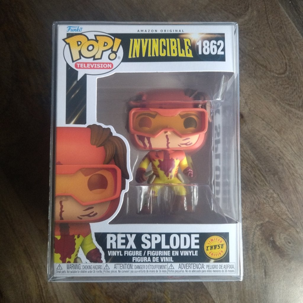 Funko Pop Rex Splode #1862 Chase (Invincible) + Protector, Ophalen of Verzenden, Nieuw