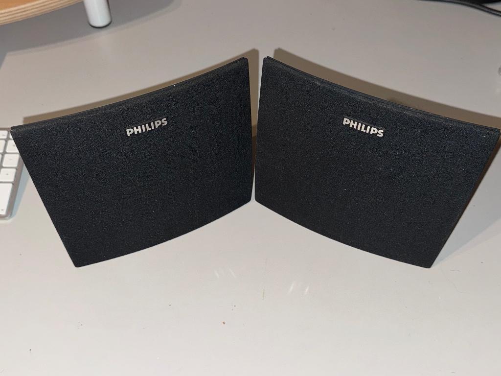 Philips satellite speakers, puntgaaf / nieuwstaat / getest, Ophalen of Verzenden, Zo goed als nieuw, Minder dan 60 watt, Philips