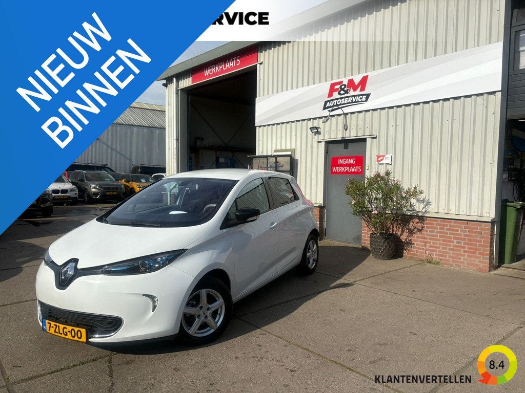 Renault ZOE Q210 Zen Quickcharge 22 kWh (inclusief Accu) Cli, Auto's, Renault, Stof, 22 kWh, Wit, Origineel Nederlands