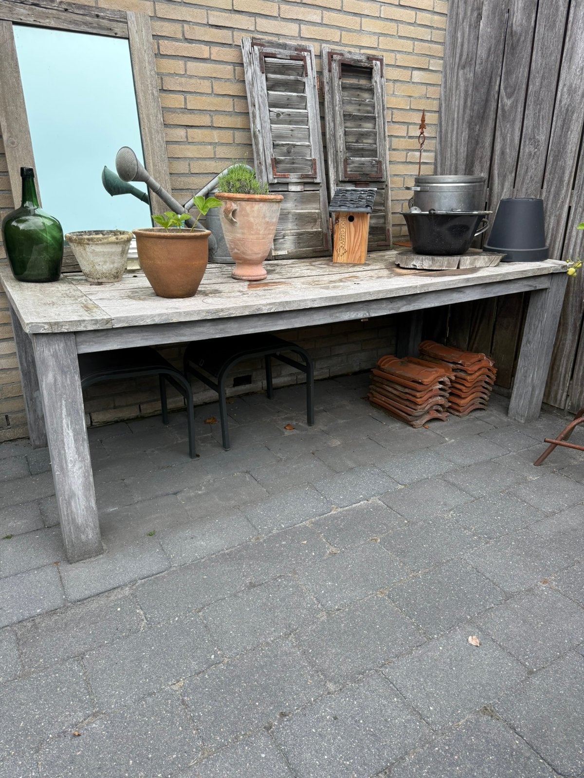 Gratis tuintafel, Tuin en Terras, Tuintafels, Ophalen of Verzenden, Zo goed als nieuw, Rechthoekig, Hout
