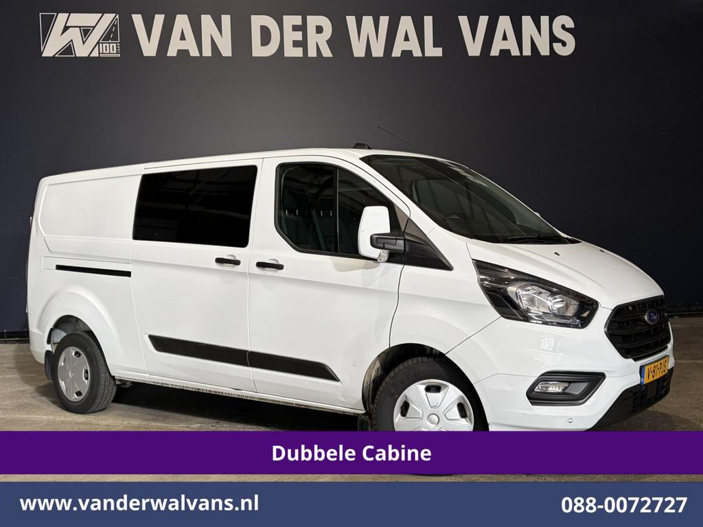 Ford Transit Custom 2.0 TDCI 131pk L2H1 Dubbele Cabine Euro6, Auto's, Bestelauto's, Bedrijf, Te koop, ABS, Airconditioning, Alarm