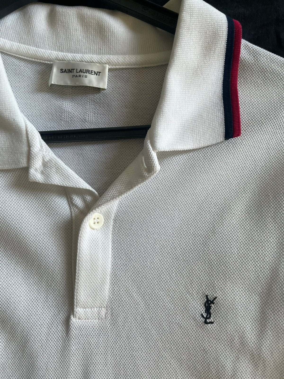YSL Polo, Ophalen of Verzenden, Zo goed als nieuw, Maat 48/50 (M), Wit