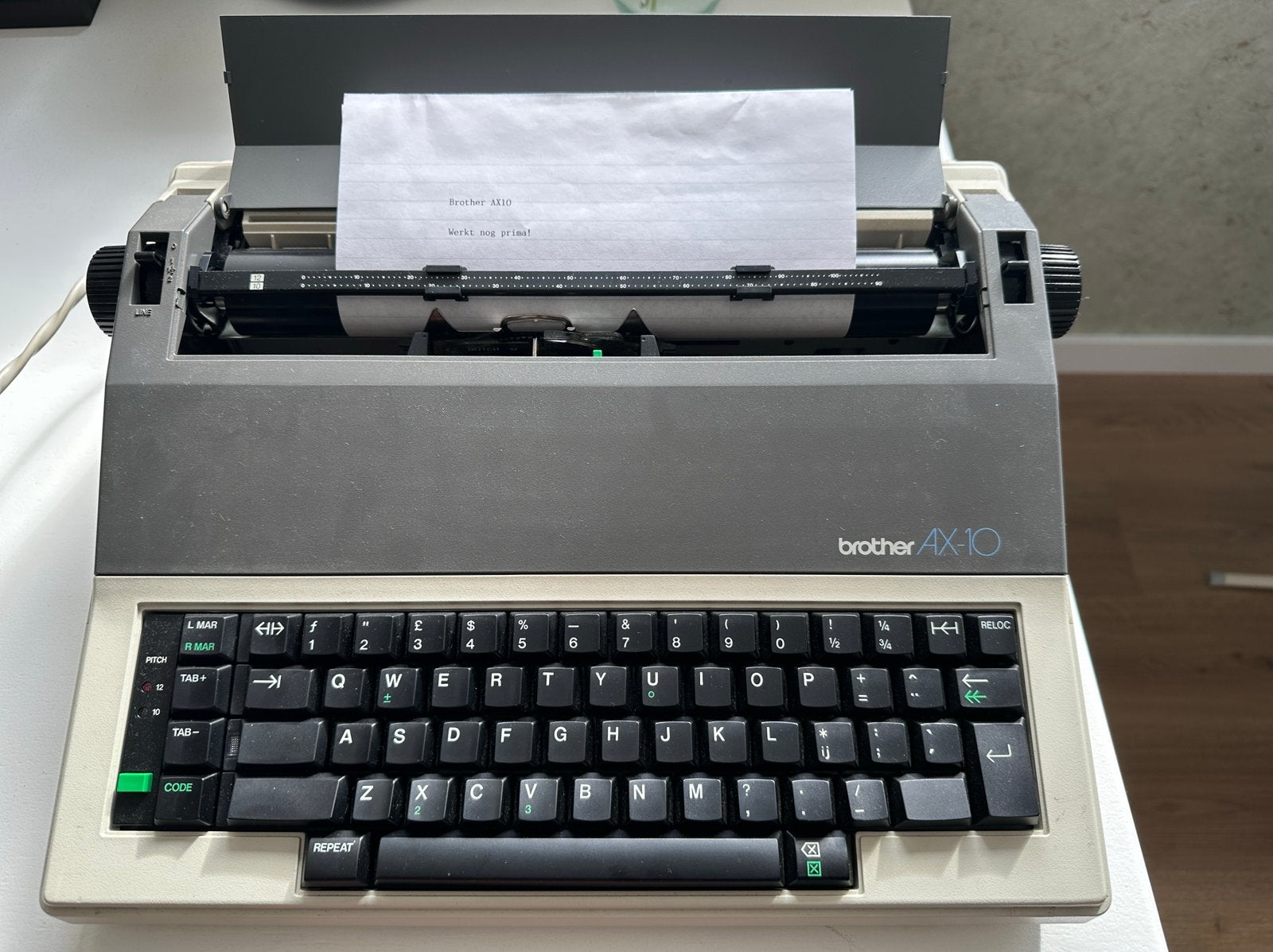 Brother AX-10 elektronische typmachine, Ophalen, Gebruikt