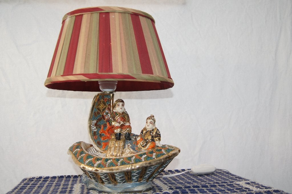 Tafellamp  ( Satsuma, Antiek en Kunst, Japan, Ophalen of Verzenden, Beeld, Overige materialen