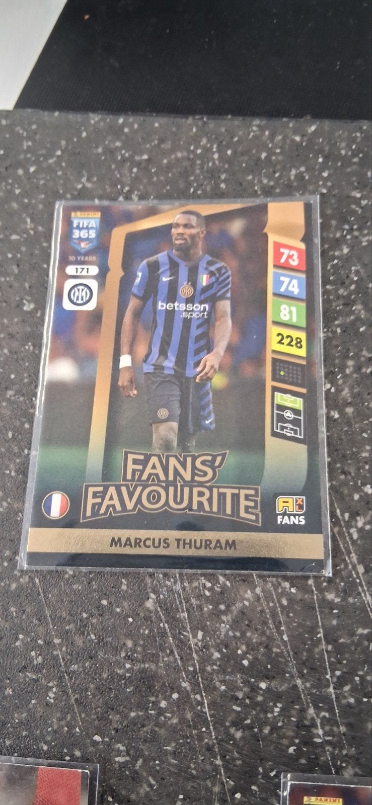 FIFA 365 Marcus Thuram Fans' Favourite Voetbalplaatje, Ophalen of Verzenden, Zo goed als nieuw, Buitenlandse clubs, Spelerskaart