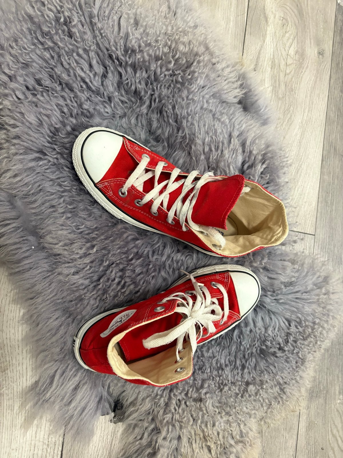 Rode Converse All Star High Top Sneakers Maat 37.5, Kleding | Dames, Schoenen, Ophalen of Verzenden, Gedragen, Rood, Sneakers of Gympen