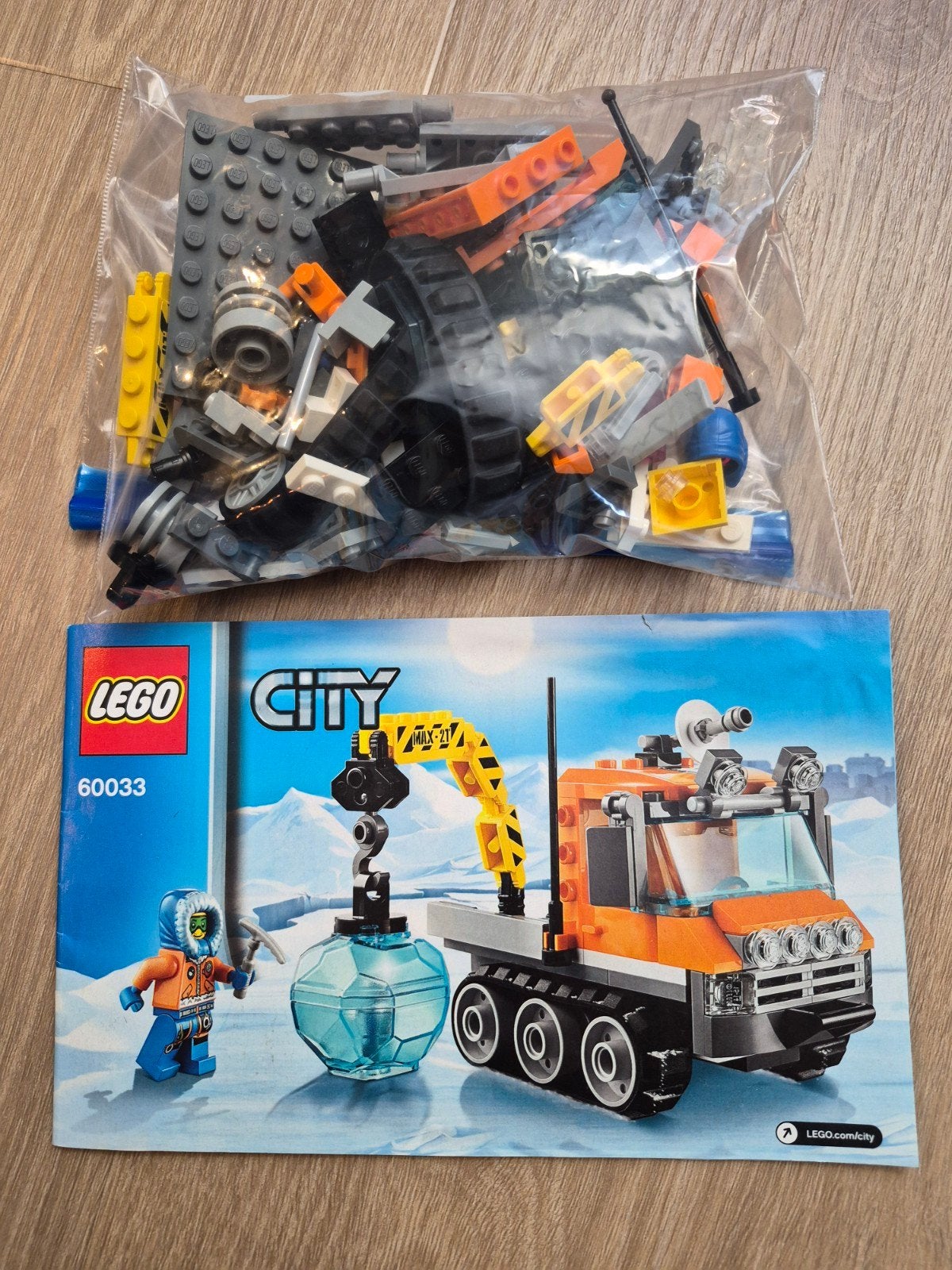 Lego City 60033 Arctische rupsvoertuig met minifiguur, Compleet, Lego, Ophalen of Verzenden, Complete set