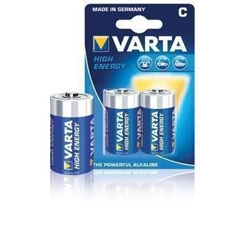 Varta 2 x batterij Alkaline C/ LR14 1.5V High Energy 2-blist, Ophalen of Verzenden, Nieuw