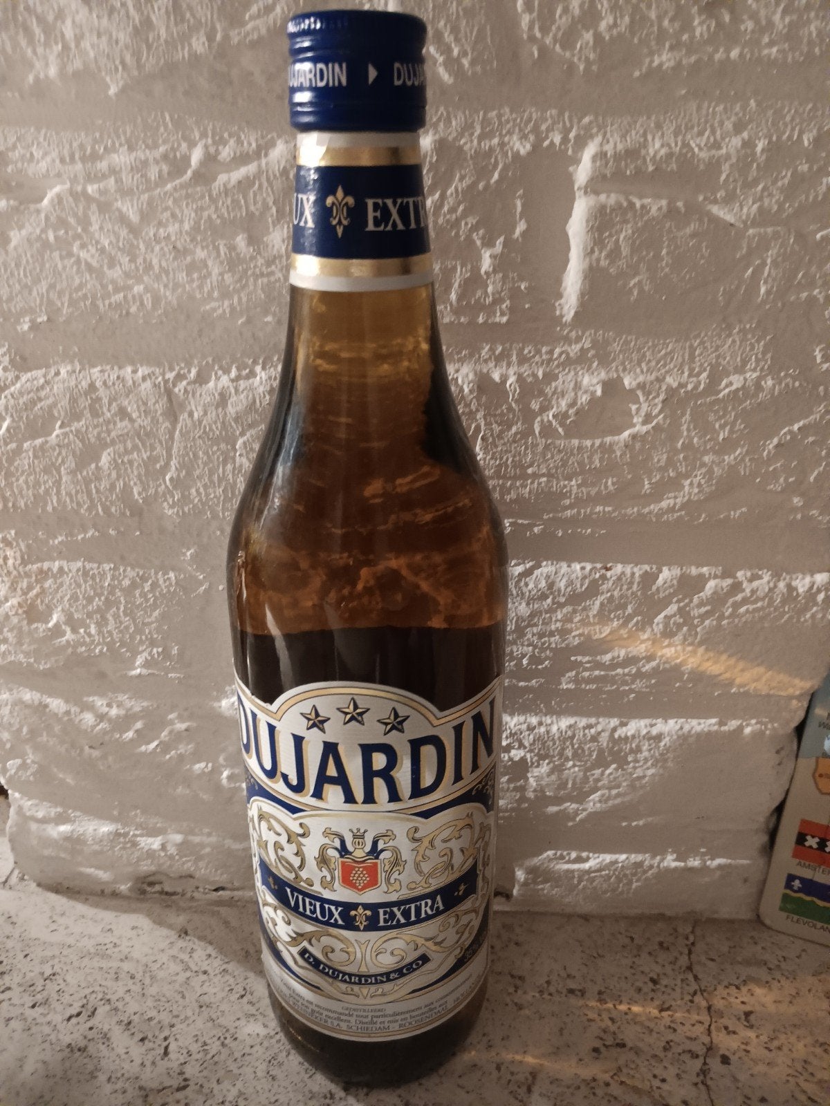 Fles Dujardin Vieux Extra 1 Liter, Antiek en Kunst, Ophalen of Verzenden