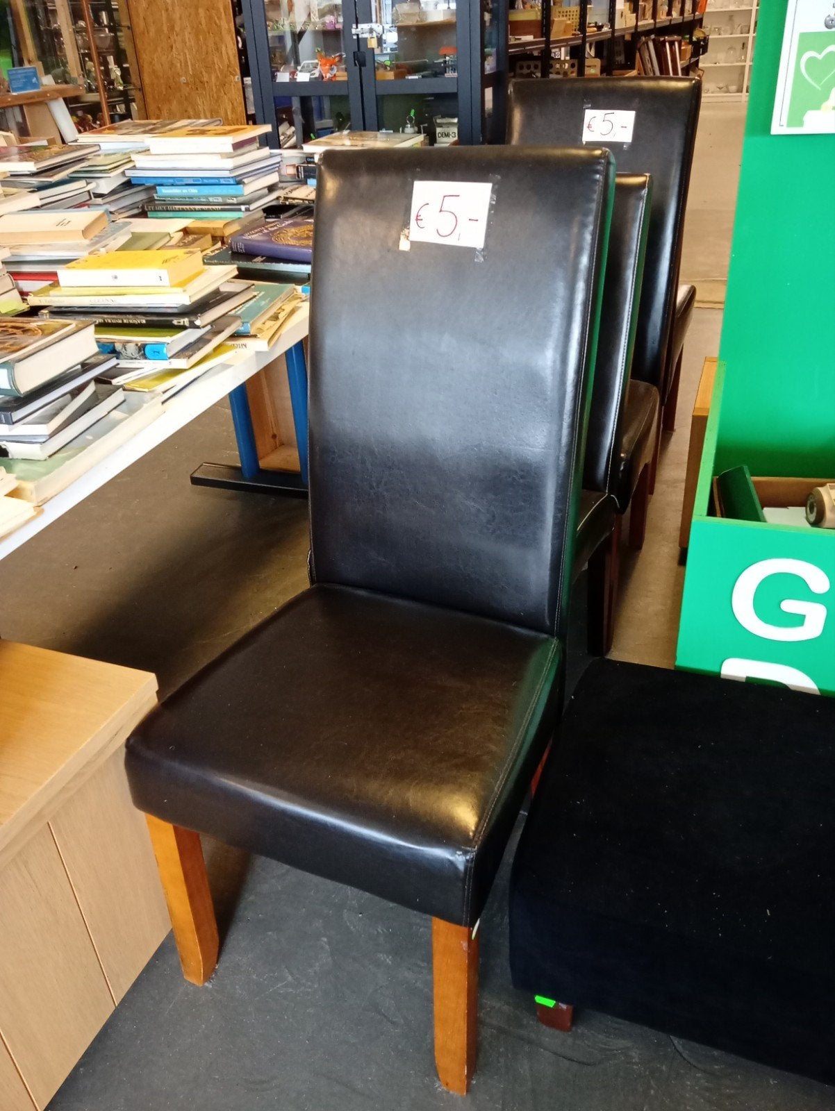 Sale! Leren stoelen, stoel, meubel, Ophalen, Bruin