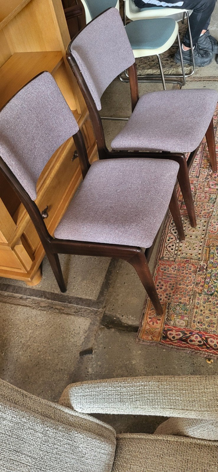 Set van 2 Erik Buch Model 49 eetkamerstoelen, Ophalen of Verzenden
