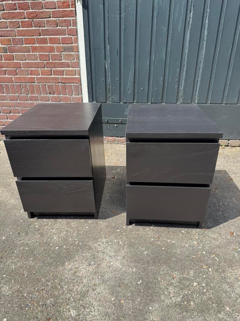 Set van 2 nachtkastjes van Ikea, Huis en Inrichting, Ophalen, Zo goed als nieuw, Minder dan 45 cm, Minder dan 55 cm