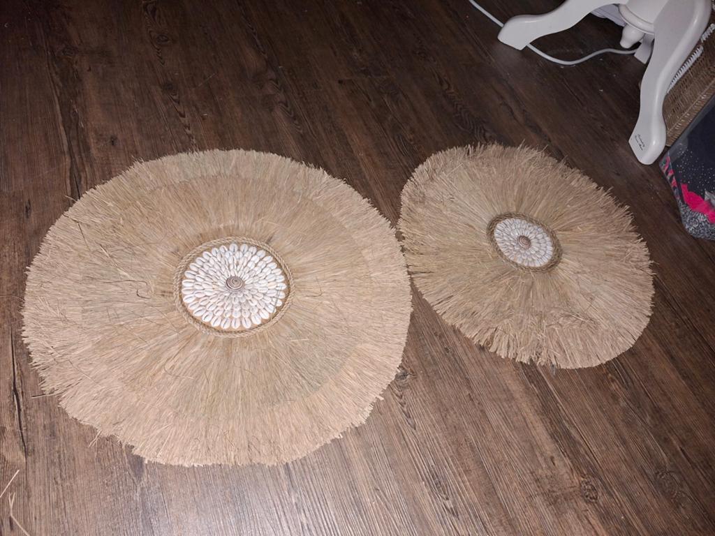 Ibiza Raffia Schelpen Wanddecoratie Set, Ophalen of Verzenden, Zo goed als nieuw