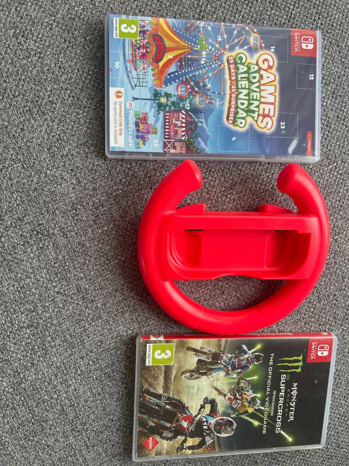 Nintendo Switch games en stuurwiel, Verzenden, Gebruikt, Met games