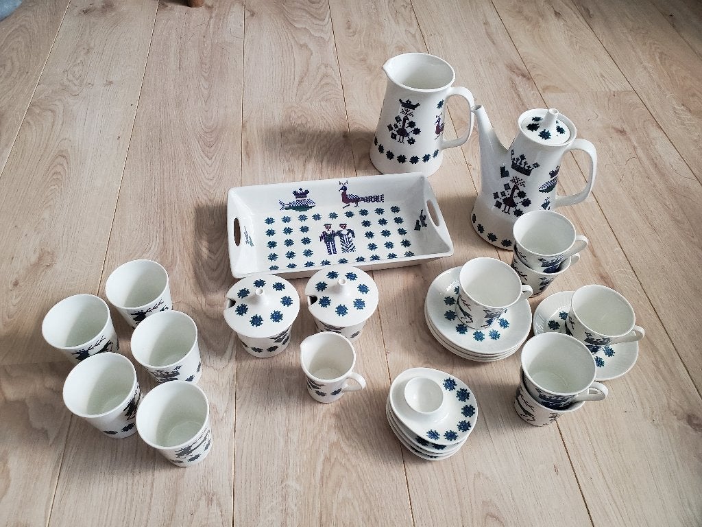 Koffieservies Scandinavisch design vintage, Ophalen, Overige merken, Vintage, Zo goed als nieuw