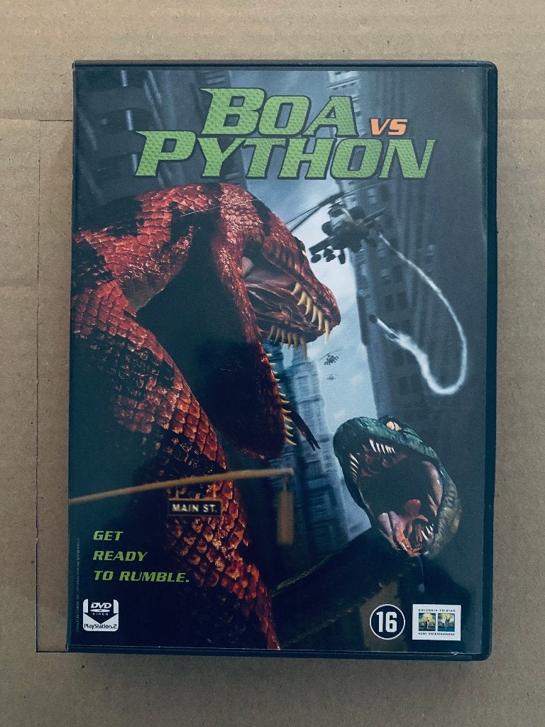 DVD: Boa vs Python, Cd's en Dvd's, Dvd's | Horror, Vanaf 16 jaar, Ophalen of Verzenden, Gebruikt, Monsters