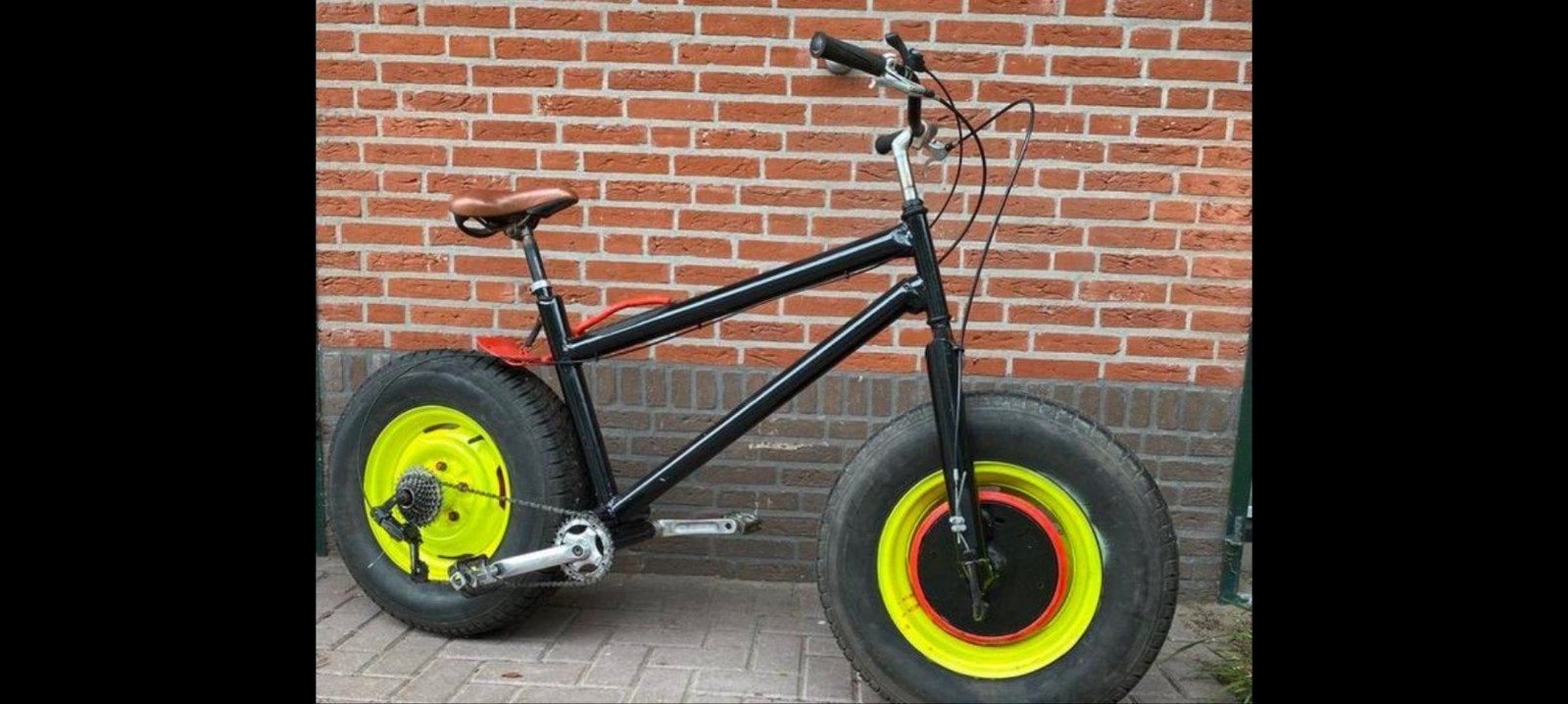 XXL Fatbike met Autobanden en 7 Versn., Gebruikt, Versnellingen, Trommelrem, Ophalen