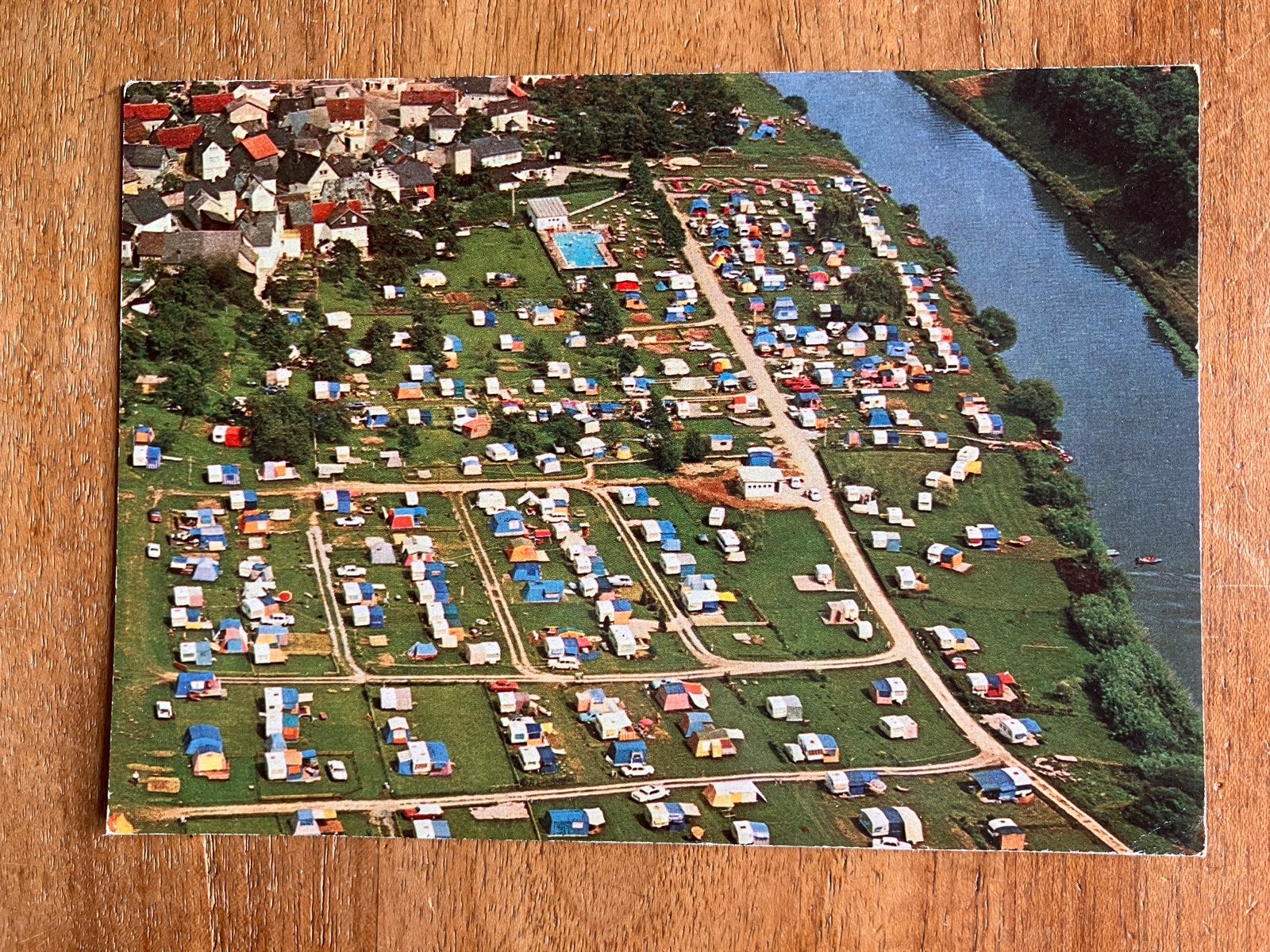 Campingplatz Odersbach/Lahn Duitsland, Ophalen of Verzenden, 1960 tot 1980, Gelopen, Duitsland