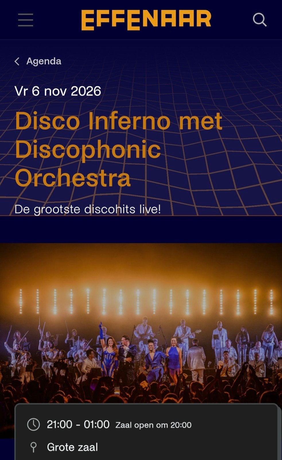 Kaarten Disco Inferno met Discophonic Orchestra, Tickets en Kaartjes, Twee personen