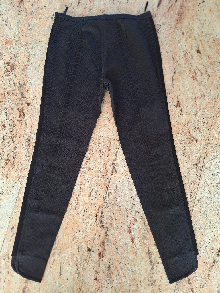 Ted Baker zwarte legging broek slangen print 2 38 M, Verzenden, Zwart, Zo goed als nieuw, Maat 36 (S)