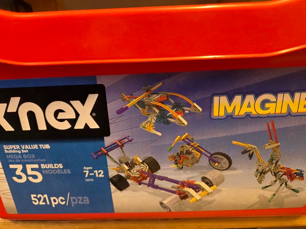K'nex Super Value Tub Mega Box - 521 onderdelen, Ophalen of Verzenden, Gebruikt, K'nex
