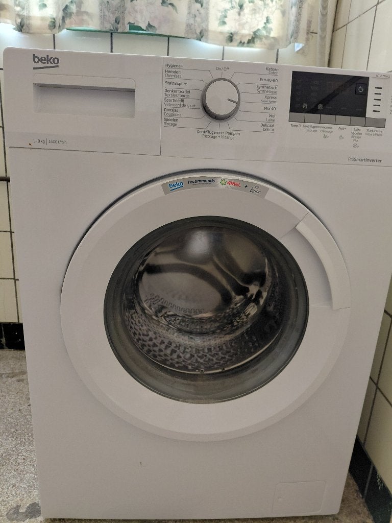 Wasmachine Beko, Witgoed en Apparatuur, Ophalen, Zo goed als nieuw, 1200 tot 1600 toeren