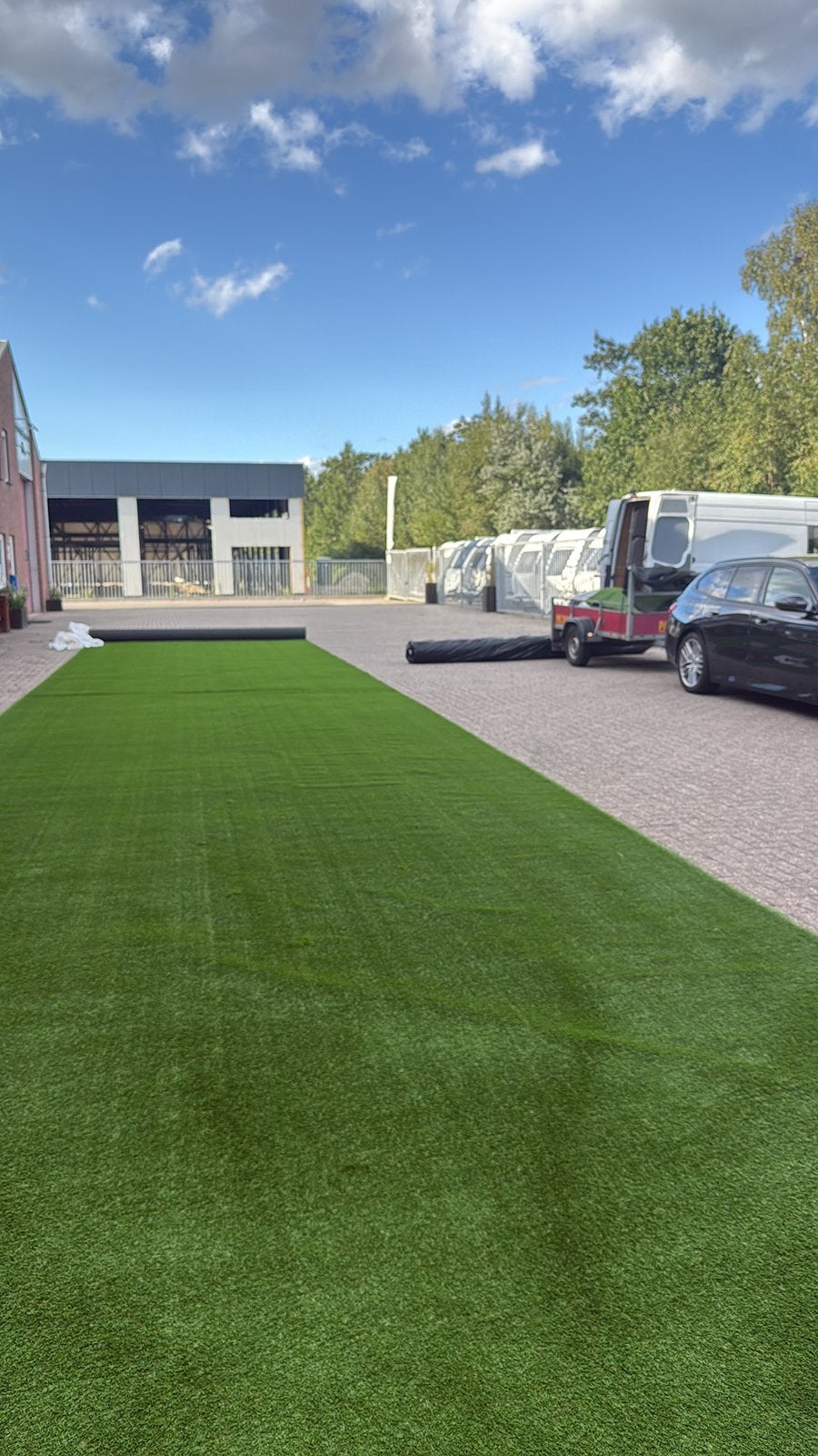 Nieuw kunstgras 40mm - 4m x 11m - reststuk, Verzenden, Nieuw, Minder dan 10 m²