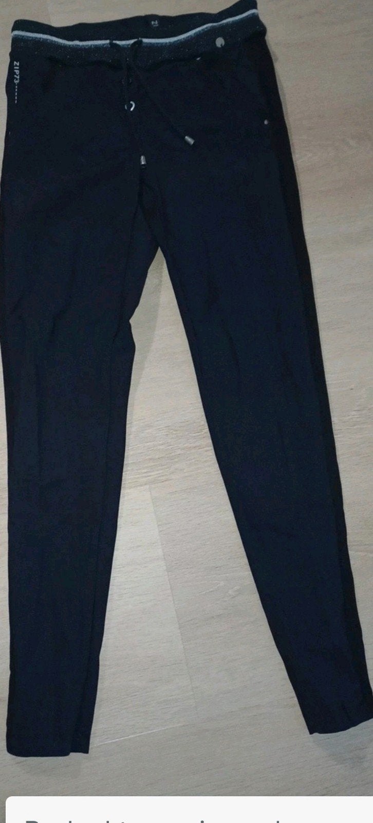 Zwarte ZIP73 broek met elastische tailleband, Kleding | Dames, Maat 38/40 (M), ZIP73, Zwart, Ophalen of Verzenden