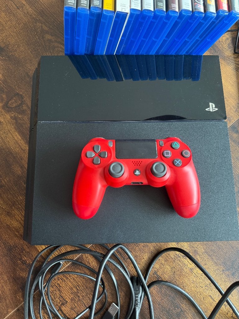 Sony PlayStation 4 500GB + controller + 13 games, Spelcomputers en Games, Ophalen, Met 1 controller, Original, 500 GB