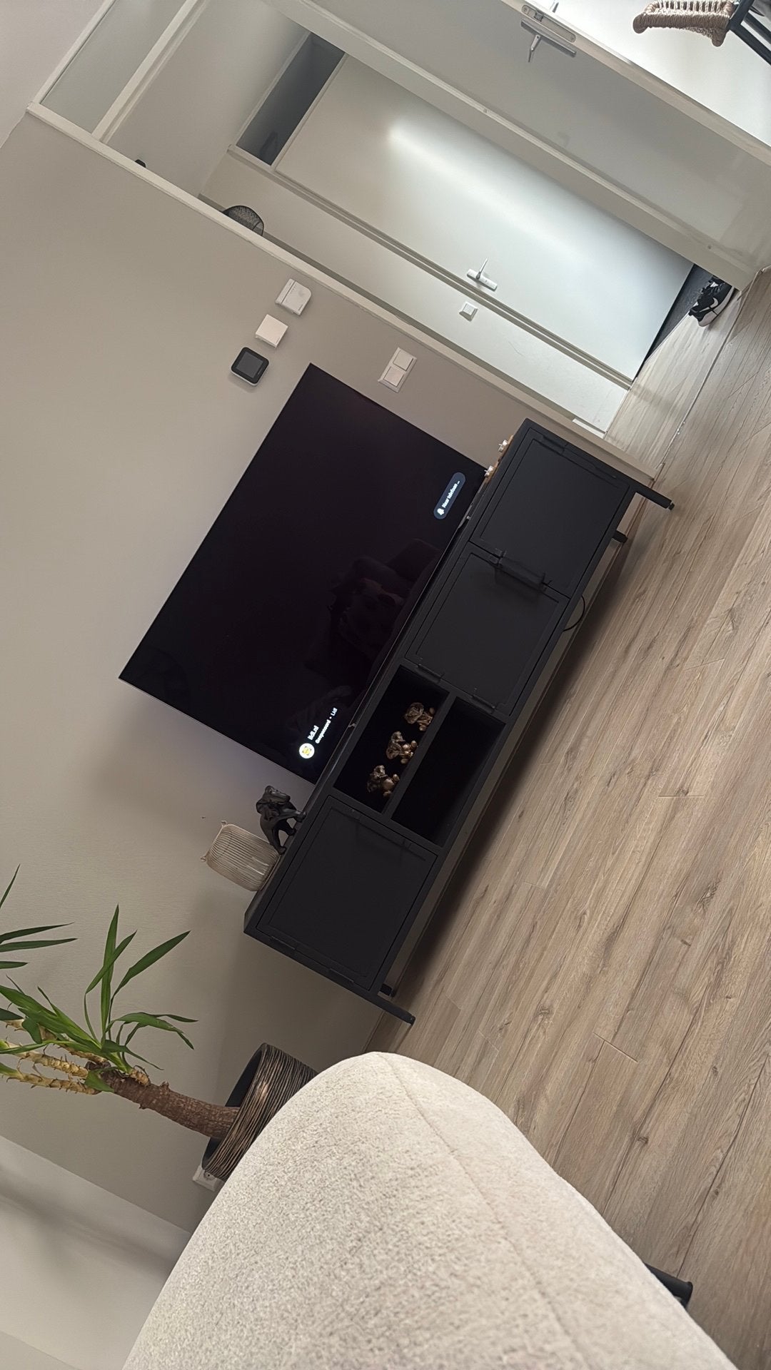 Tv meubel industrieel zwart