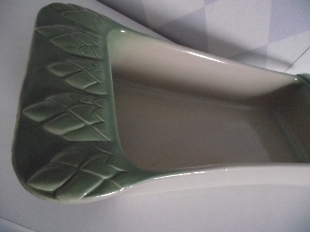 keramiek asperges schaal 44 x 21 cm 3 L BCI Bretons majolica, Overige merken, Keramiek, Landelijk/Boerenbont, Ophalen of Verzenden